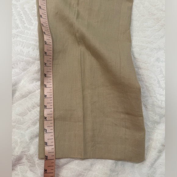 Pronto Uomo Platinum Men's 38x29 100% Linen Beige Dress Pant - Picture 8 of 8